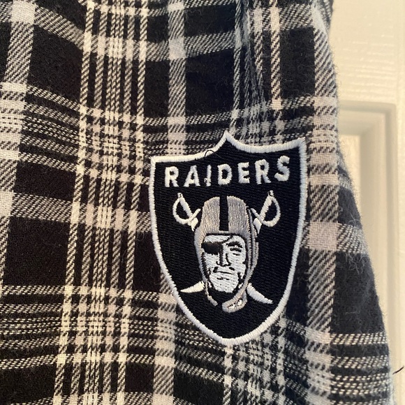 Las Vegas Raiders NFL Apparel Plaid Lounge Pants L - Picture 6 of 8